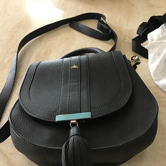 Demellier London Navy leather crossbody bag used twice looks like Chloe bag - Picture 1 of 6